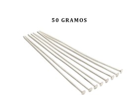 Alfileres de Metal Color Niquel Con Tope